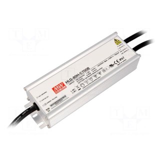 Power supply: switched-mode | LED | 90W | 167÷257VDC | 350mA | IP67