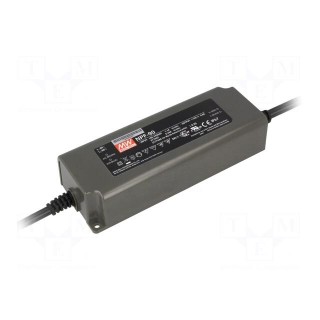 Power supply: switched-mode | LED | 90W | 12VDC | 7.5A | 90÷305VAC | IP67