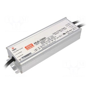 Power supply: switched-mode | LED | 96W | 30VDC | 3.2A | 90÷305VAC | IP67
