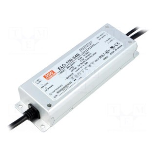 Power supply: switched-mode | LED | 96.12W | 54VDC | 1.78A | 180÷295VAC