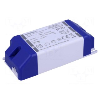 Power supply: switched-mode | LED | 12W | 24VDC | 500mA | 220÷240VAC