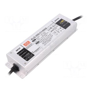 Power supply: switched-mode | LED | 200W | 71÷142VDC | 700÷1400mA