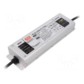 Power supply: switched-mode | LED | 239.75W | 69÷137VDC | 1750mA | IP67