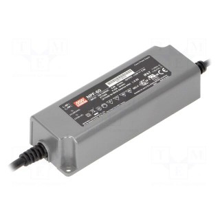 Power supply: switched-mode | LED | 60.06W | 42VDC | 25.2÷42VDC | 1.43A