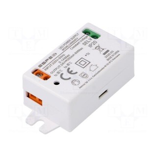 Power supply: switched-mode | LED | 6W | 24VDC | 250mA | 220÷240VAC