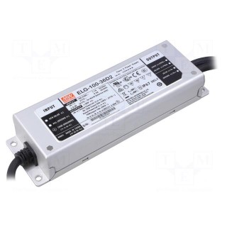 Power supply: switched-mode | LED | 95.76W | 36VDC | 2.66A | 100÷305VAC