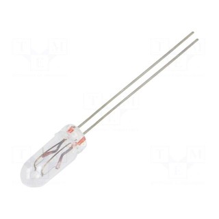 Filament lamp: miniature | 12VDC | 40mA | Bulb: T1 1/4 | Ø: 4.2mm