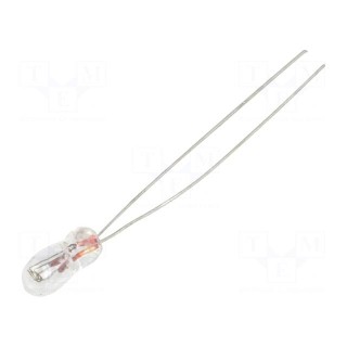 Filament lamp: miniature | 12VDC | 60mA | Bulb: T1 | Ø: 3.15mm | L: 7mm