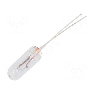 Filament lamp: miniature | 12VDC | 80mA | Bulb: T1 1/4 | Ø: 4.2mm