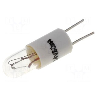 Filament lamp: miniature | 14VDC | 80mA | Ø: 6mm | L: 15mm