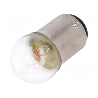 Filament lamp: miniature | BA15D | 28VDC | 5W