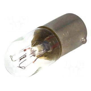 Filament lamp: miniature | BA9S | 130VAC | 20mA | 2W
