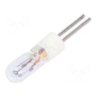 Filament lamp: miniature | BI-PIN | 12VDC | 60mA | Bulb: T1 | Ø: 3.3mm