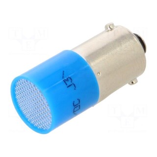 LED lamp | blue | BA9S,T10 | 230VDC | 230VAC | -20÷60°C | Mat: plastic