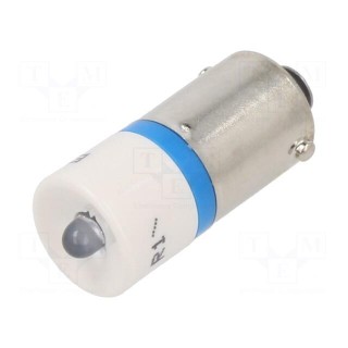 LED lamp | blue | BA9S,T10 | 24VDC | 24VAC | -20÷60°C | Mat: plastic