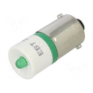 LED lamp | green | BA9S,T10 | 24÷30VDC | -20÷60°C | Mat: plastic