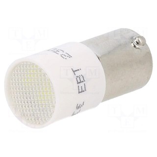 Indicator: LED | BA9S,T10 | white | plastic | 230VAC | 230VDC | -20÷60°C