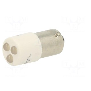 LED lamp | white | BA9S,T10 | 24VDC | 24VAC | -20÷60°C | Mat: plastic | 3mm
