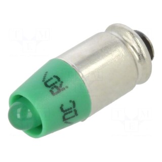 Indicator: LED | S5,7s,T1-3/4 | green | plastic | 24VAC | 24VDC | 3mm