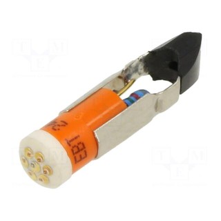 Indicator: LED | T5,5K | orange | plastic | 24VDC | -20÷60°C