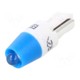 LED lamp | blue | T5 | 24VDC | 24VAC | -20÷60°C | Mat: plastic | 3mm