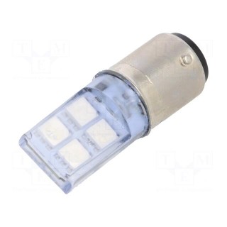 LED lamp | blue | BA15D | 24VDC | 24VAC