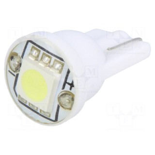 LED lamp | cool white | W2,1x9,5d | Urated: 12VDC | 18lm | 0.24W | 120°