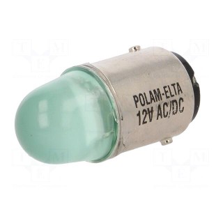 LED lamp | green | BA15D | 12VDC | 12VAC