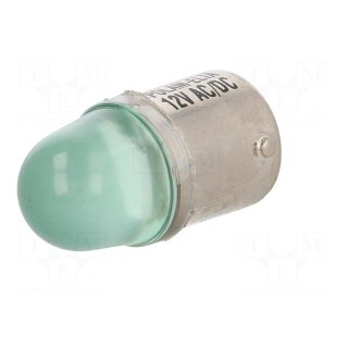 LED lamp | green | BA15S | 12VDC | 12VAC