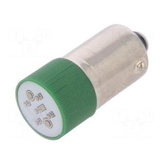 LED lamp | green | BA9S | 24VDC | 24VAC