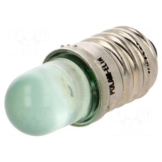 LED lamp | green | E10 | 12VDC | 12VAC