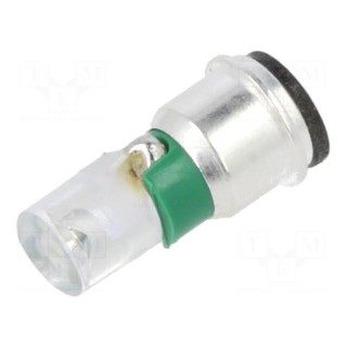 LED lamp | green | SX3s | 24÷28VDC | No.of diodes: 1 | -40÷85°C | 3mm