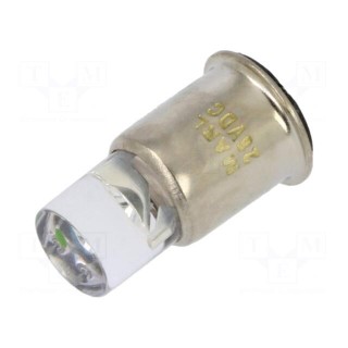 LED lamp | green | SX6s | 24÷28VDC | No.of diodes: 1 | -30÷75°C | 5mm