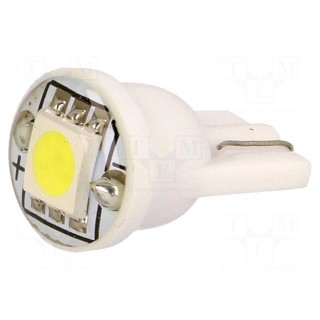 LED lamp | neutral white | W2,1x9,5d | Urated: 12VDC | 22lm | 0.24W