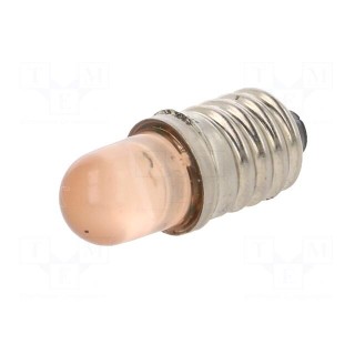 LED lamp | orange | E10 | 230VAC | 150÷170mcd