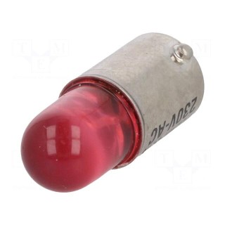 LED lamp | red | BA9S | 230VAC