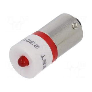 LED lamp | red | BA9S | 230VAC