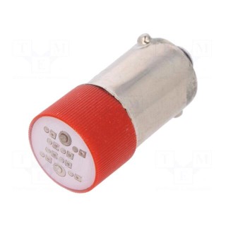 LED lamp | red | BA9S | 24VDC | 24VAC