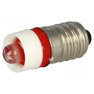 LED lamp | red | E10 | 12VDC | 12VAC