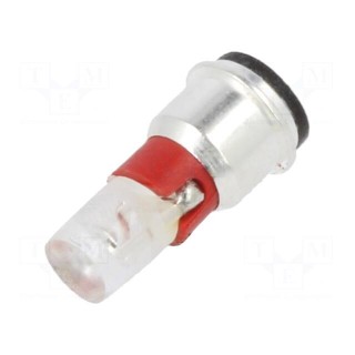 LED lamp | red | SX3s | 24÷28VDC | No.of diodes: 1 | -40÷85°C | 3mm