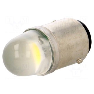 LED lamp | white | BA15D | 230VAC