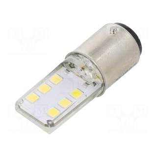 LED lamp | white | BA15D | 24VDC | 24VAC