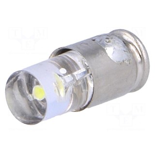 LED lamp | white cold | S5,7s | 24÷28VDC | No.of diodes: 1 | -30÷75°C