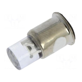 LED lamp | white cold | SX6s | 24÷28VDC | No.of diodes: 1 | -30÷75°C