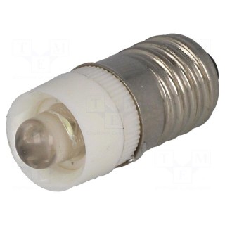 LED lamp | white | E10 | 12VDC | 12VAC