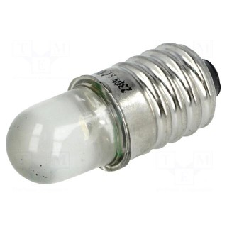 LED lamp | white | E10 | 230VAC | 1100÷1600mcd