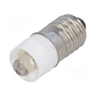 LED lamp | white | E10 | 6VDC | 6VAC