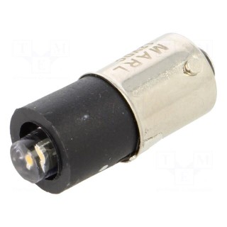 LED lamp | white warm | BA9S | 12VDC | No.of diodes: 1 | -30÷85°C | 5mm