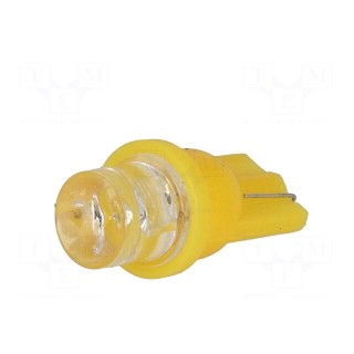 LED lamp | yellow | T08 | Urated: 12VDC | 1lm | No.of diodes: 1 | 0.24W