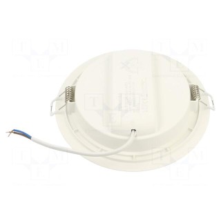 Lamp: LED downlight | 230VAC | 16W | cool white | 110° | 6500K | IP20